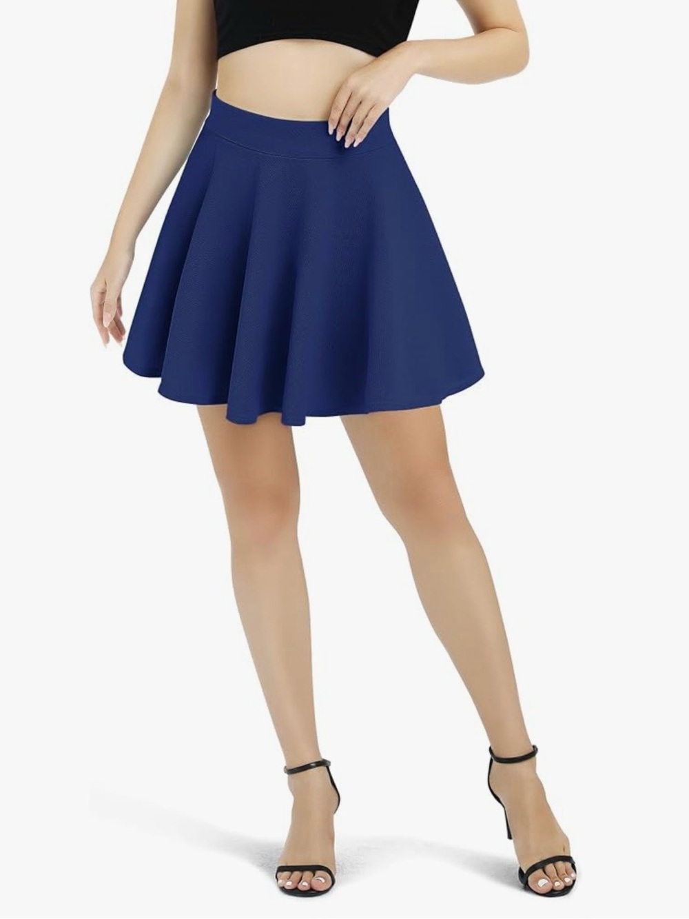 Urban Coco Royal Blue Circle Skater Mini Skirt Size XL